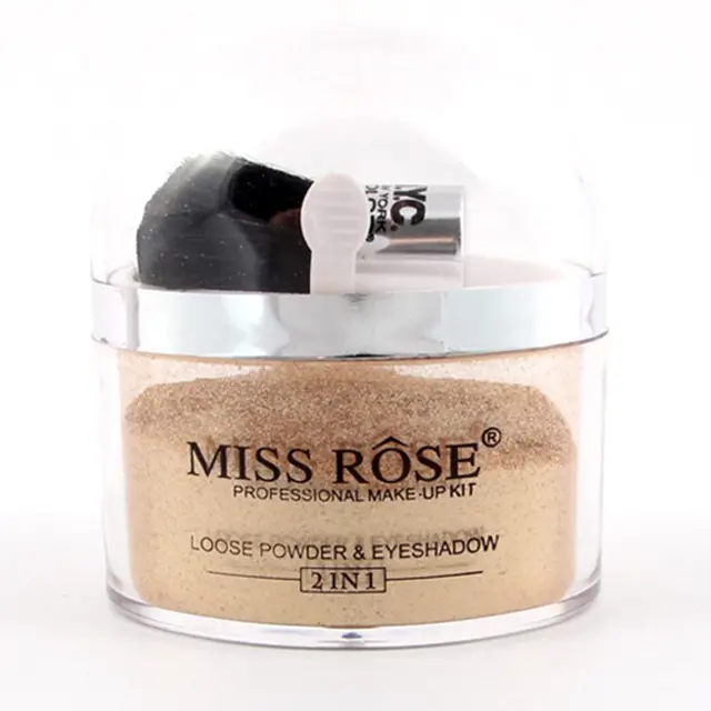 20g*1pc MISS ROSE Highlighting Pearly Loose Face Powder Makeup Long