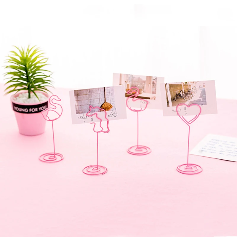 

Cute Desk Notes Folder Clips Wedding Favors Place Card Holder Table Photo Memo Number Name Clips Message Clips Stationery Gifts