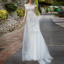 Сексуальные кружевные свадебные платья русалки кружева аппликации открытая спина свадебные платья, платья невесты в пол без рукавов Robe De Mariee