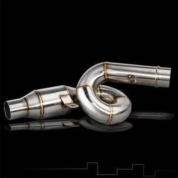 

Kawasaki Z800 Motorcycle Full Exhaust System Mid Link Pipe 2013-2016 Stainless Steel Connect Pipe Slip on joint Fit 51mm Muffler