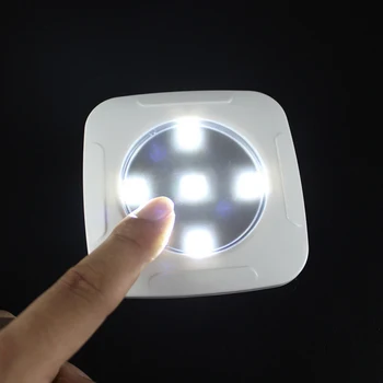 

Touch Control Night Lamp 1W Night light 5LED Square Puck Light 3 PCS with Remote Controller Cabinet Wall StairsCupboard Wardrobe