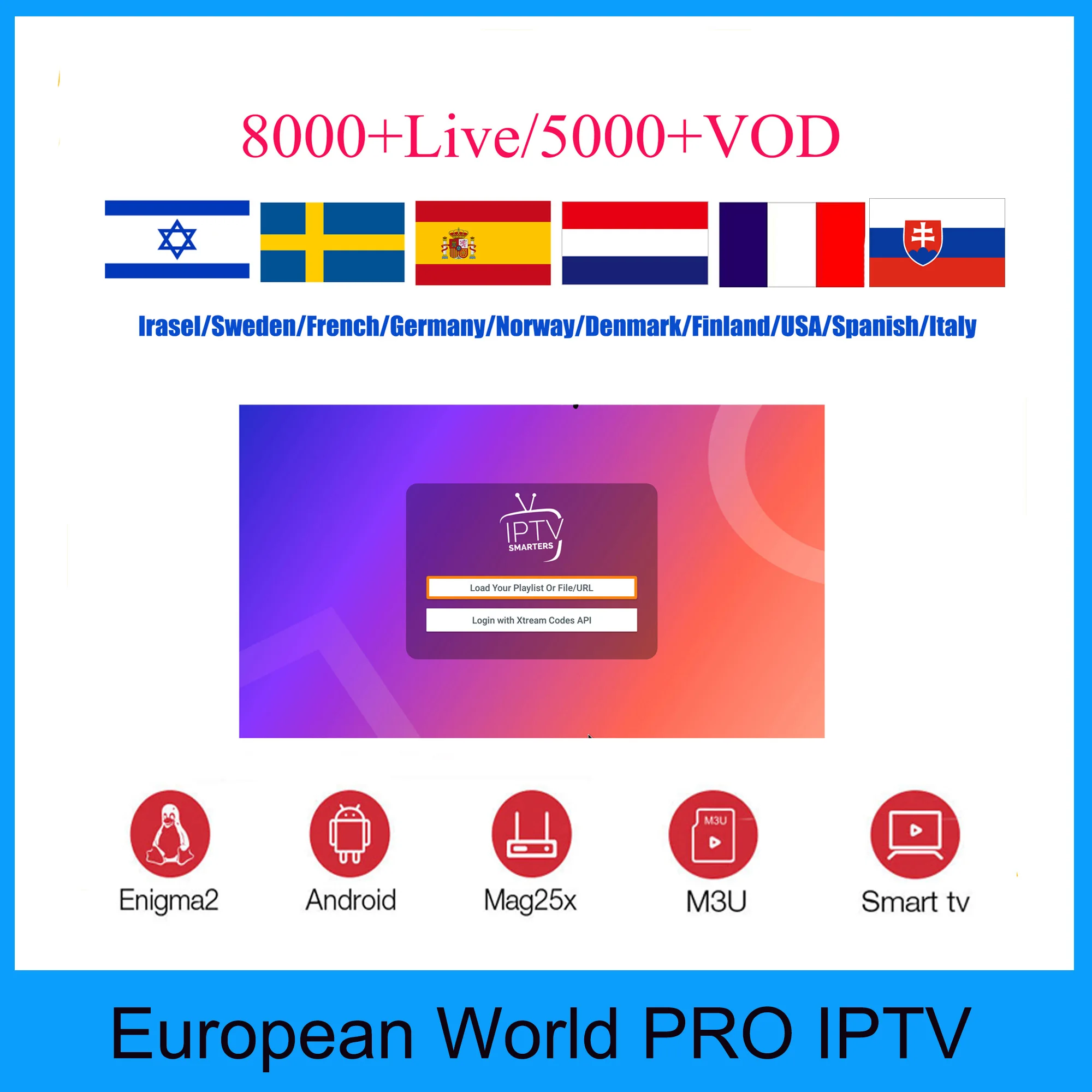 

X96 World iptv subscription for Israel Germany Bulgaria Serbia Switzerland Russia Italy French Spain Poland american canada