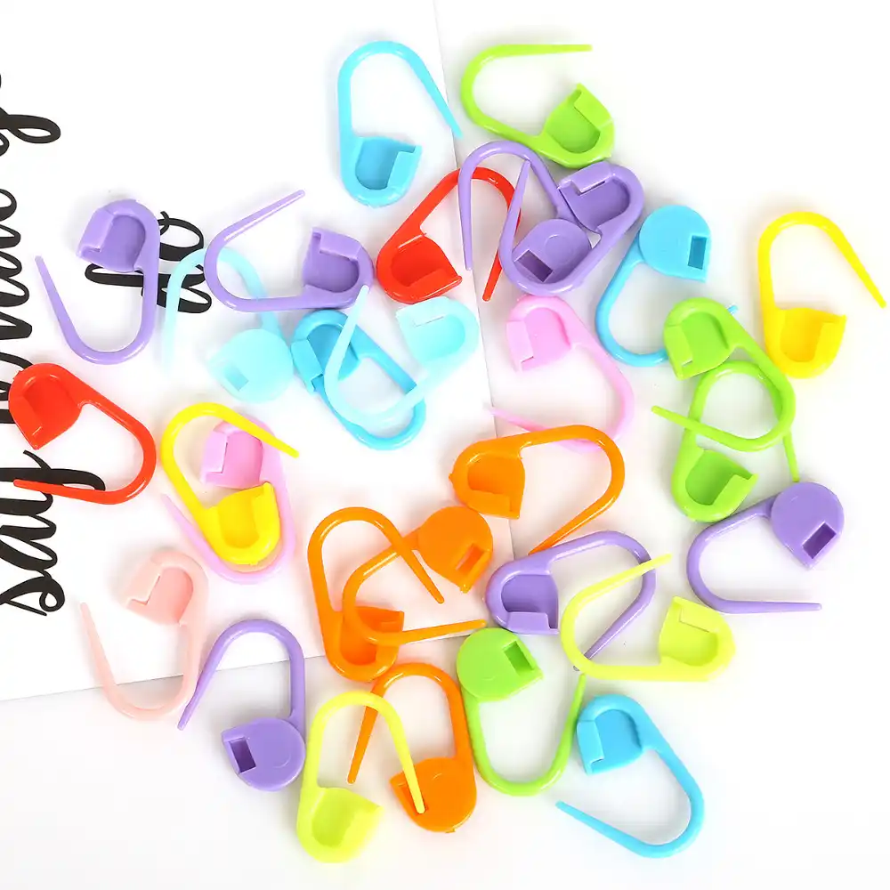 100Pcs Knitting Needles Crochet Locking Stitch Markers Holder Tool Accessiories
