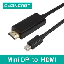 Video Cable Convert Mini Displayport DP to HDMI Port 1.8M HD Cable Male-Male Adapter Connector for Computer TV Monitor Projector Video Cable Convert Mini Displayport DP to HDMI Port 1.8M HD Cable Male-Male Adapter Connector for Computer TV Monitor Projector