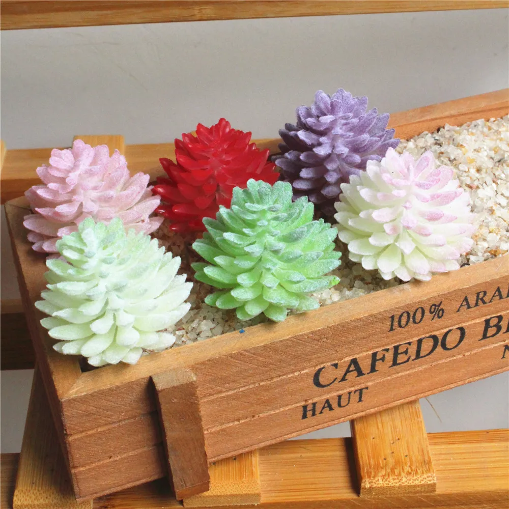 Buy Artificial Fake succulent plant Ornaments Lithops