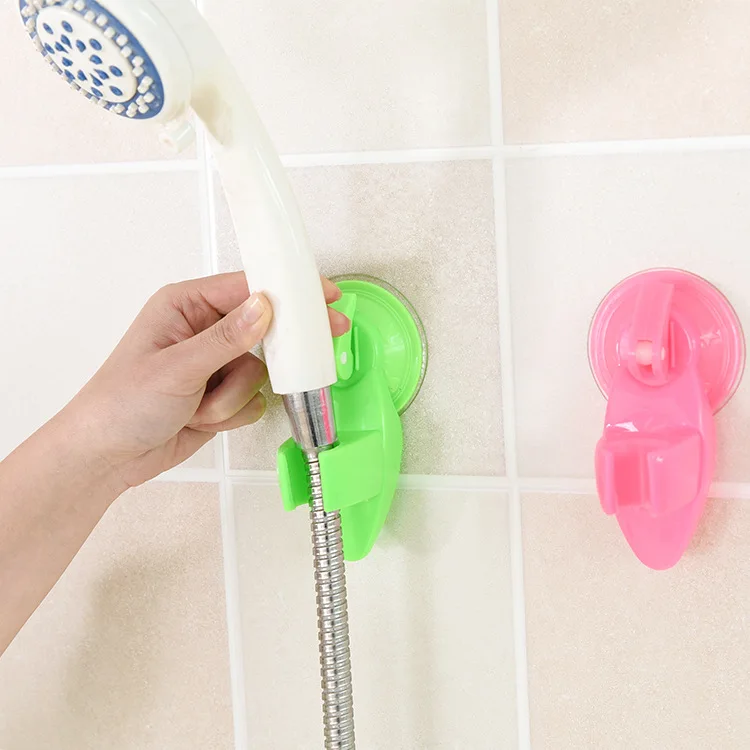 

Bathroom Seat Chuck Storage Holder Shower Fixed Bracket Sucker Durable Plastic Powerful Suction Shower Room Tool Random Color