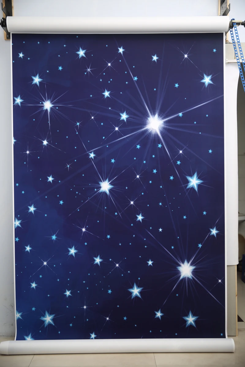 Фотофон HUAYI темно синее небо звезды фон для студии prop D6549|star backdrop|photography backgroundblue sky