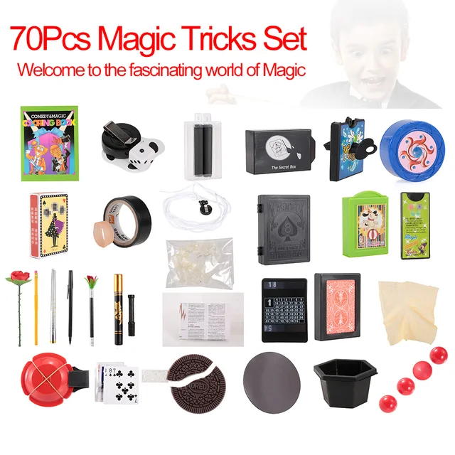 Buy 70Pcs/Lot Magic Trick Set Magic Prop Kit for Magic