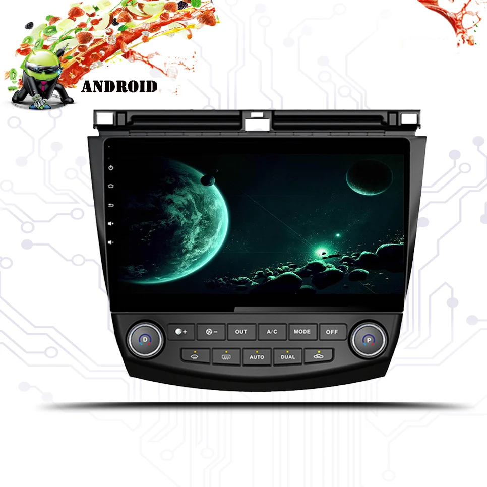 Android 10.0HD 1024*600 автомобильный dvd плеер радио ForHonda Accord 7 2003 2007 3/4G WIFI GPS навигация