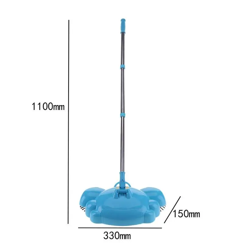 Длинная ручка ручной толкатель подметальная машина толкающего типа волшебная метла подметальная машина Совок милые бытовые чистящие инструменты набор со щеткой