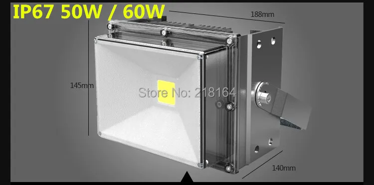 Светодиодный прожектор мощностью 50 Вт 100 W 150 W 200 W 240 W IP67 AC85-265V светодиодный Открытый Сад света лампы холодный белый/теплый белый