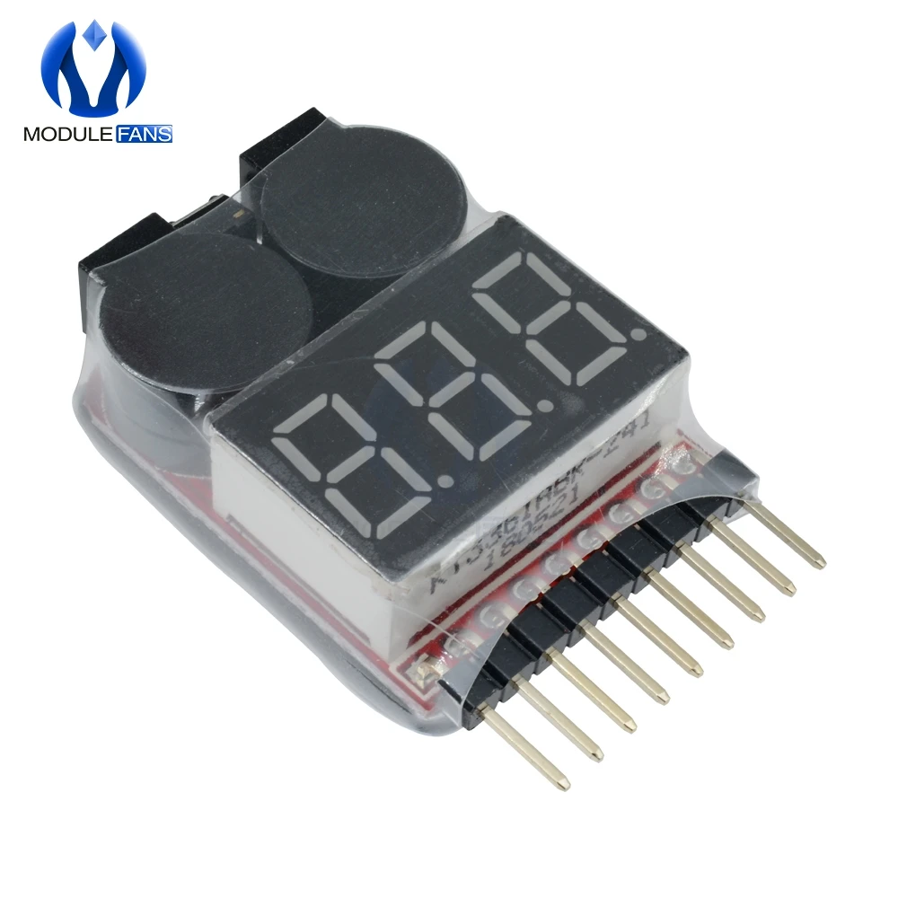Новый индикатор 1 8S Lipo Li Ion Fe напряжения батареи 2 в тестер низкого зуммер