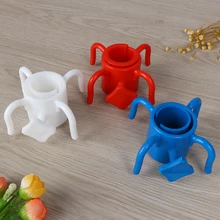 Белый/голубой/красный Пластик 4-зубцами пляжный зонтик крючок для Полотенца Камера Солнцезащитные очки Сумки Аксессуары для бассейна на открытом воздухе