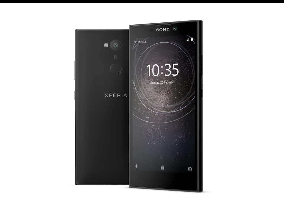 Смартфон sony Xperia L2 на Android, 3 ГБ ОЗУ, 32 Гб ПЗУ, четырехъядерный, 5,5 дюймов, 3300 мАч, Распознавание отпечатков пальцев, NFC, 4G, мобильный телефон - Цвет: Черный