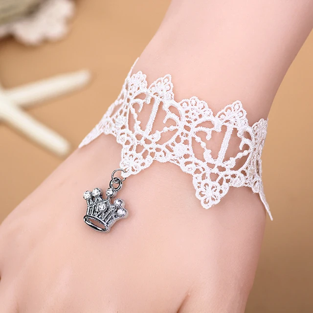 white crystal charm crown