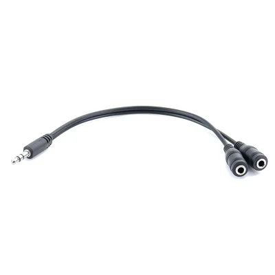 30pcs 3 5mm Jack 1 in 2 Couples Sudio Line Earbud Headset Y Splitter Cable Headphone Earphone Adapter For Tablet Phone MP3 MP4