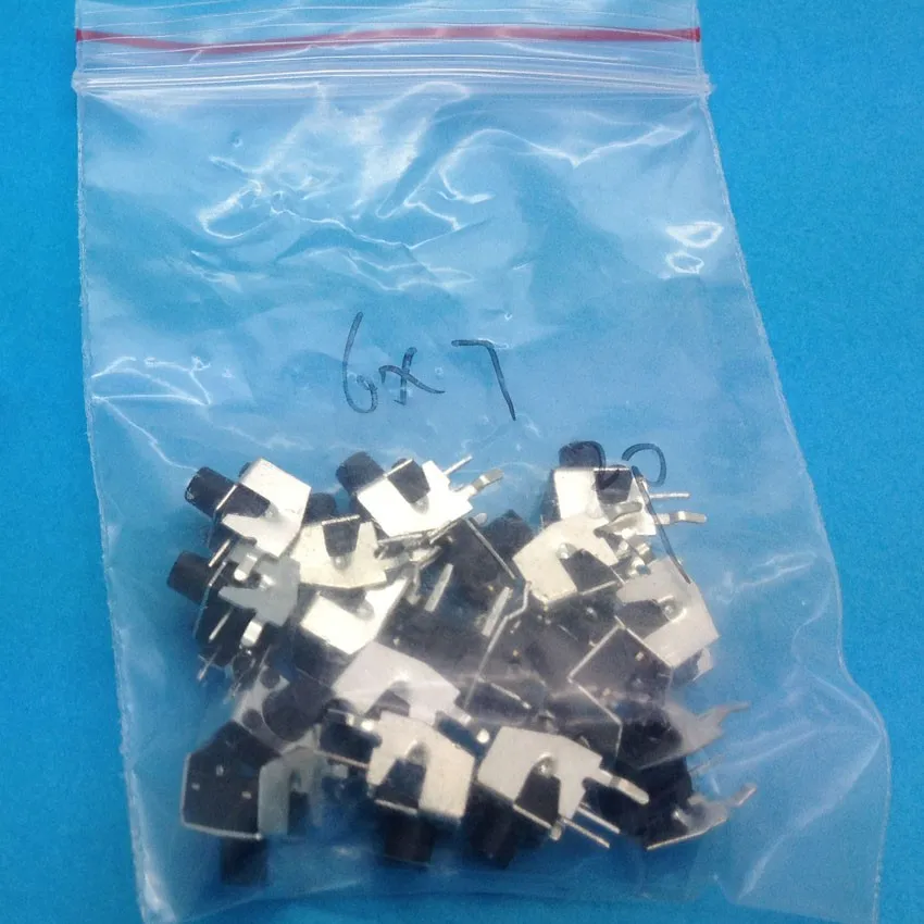 

100PCS 6X6X7 DIP Tactile Tact Mini Push Button Switch Micro Switch Momentary 6*6*7mm