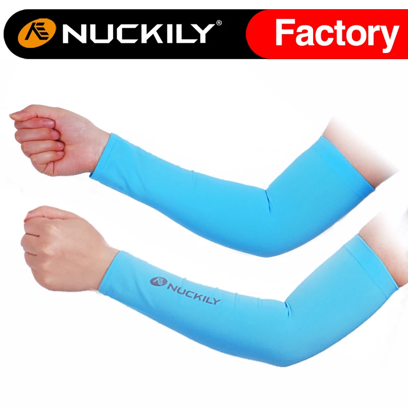 NUCKILY Cycling Arm Sleeves Summer MTB Bike Bicycle Arm Warmers UV