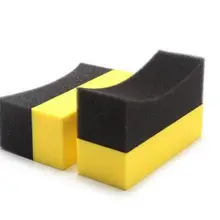 5 шт./партия под вакуумом губка u-образная шина воск полировка составная губка ARC Edge губчатая шина кисть для уборки машины