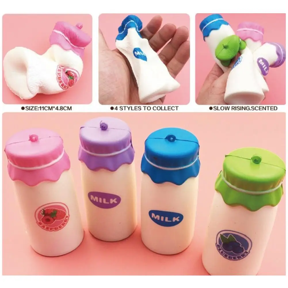 Jumbo Симпатичные мягкие Подвески имитация бутылки из-под молока, кулон медленно нарастающее при сжатии игрушки для снятия стресса подарок для детей