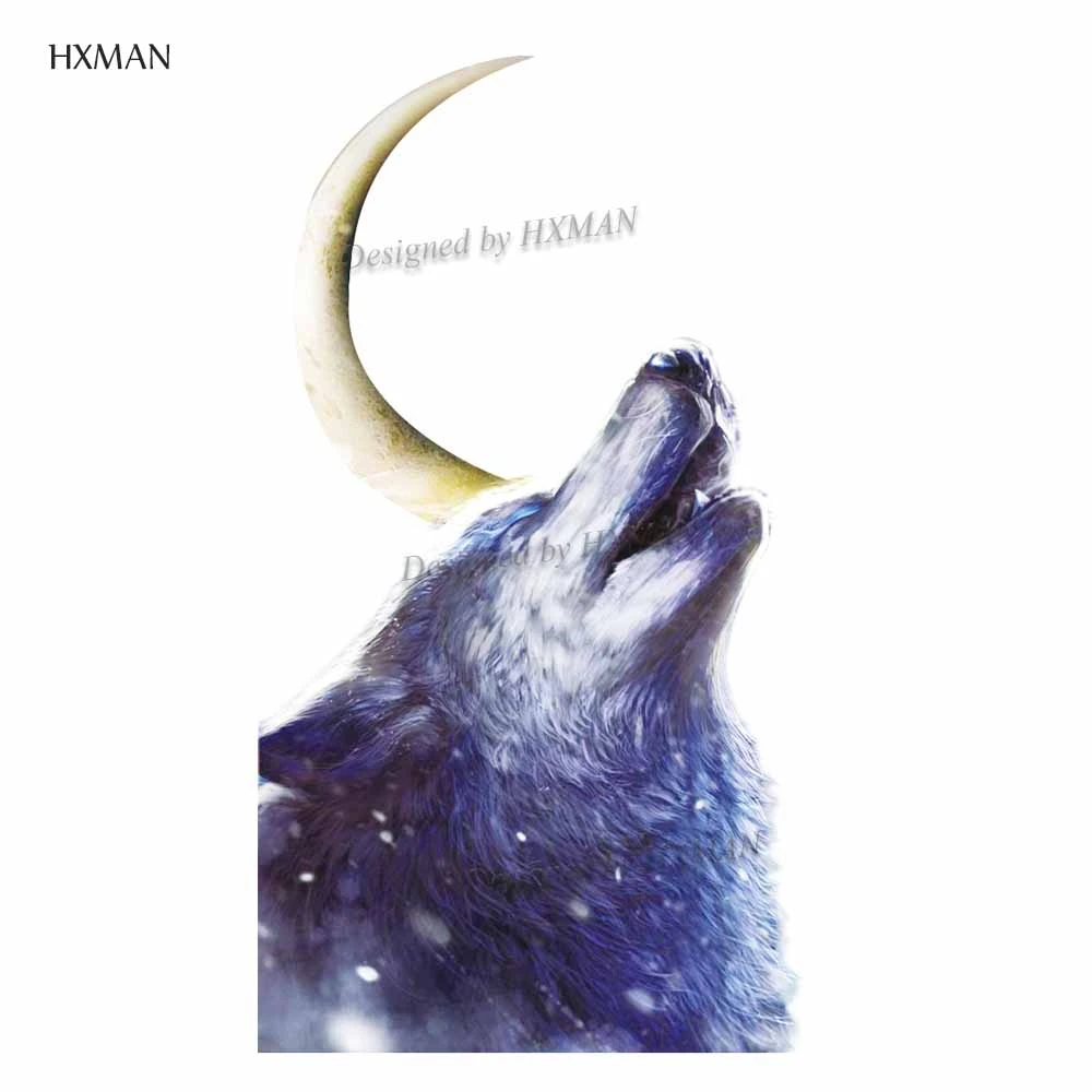 Временная тату наклейка HXMAN Wolf для женщин водостойкие модные татуировки с
