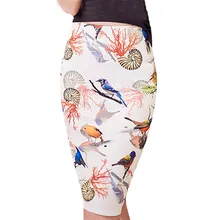 Женская сумка на бедрах юбка с принтом животных прямая юбка до колена летняя модная трендовая Удобная Faldas# F