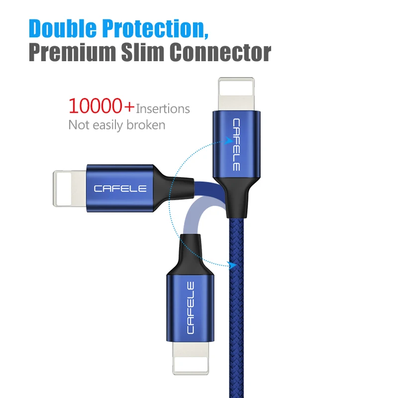  CAFELE USB Kabel für Apple iPhone X Xr Xs Max 8 7 6s Plus 5s 5c ipad schnelle lade Daten Sync Kabel