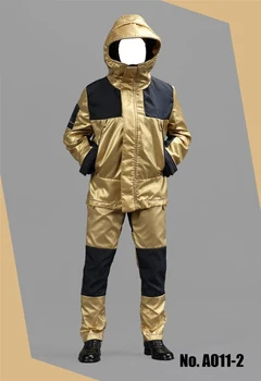 

1/6 Golden and Silver Moutain Wear Outdoor Jacket with Pants T Shirt and Shoes Suit for 12''Bodies Accessories