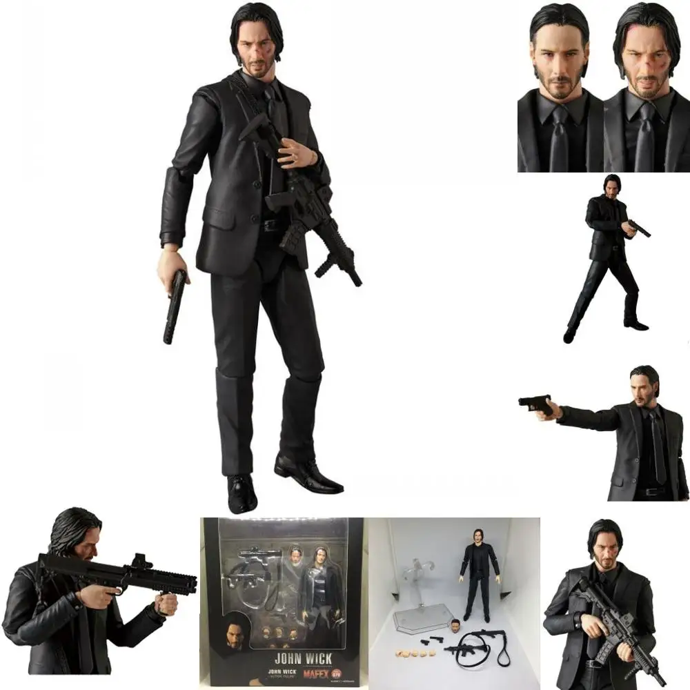 

New Mafex 070 JOHN WICK Action Figure T Shirt Model Toy Gift for Kids
