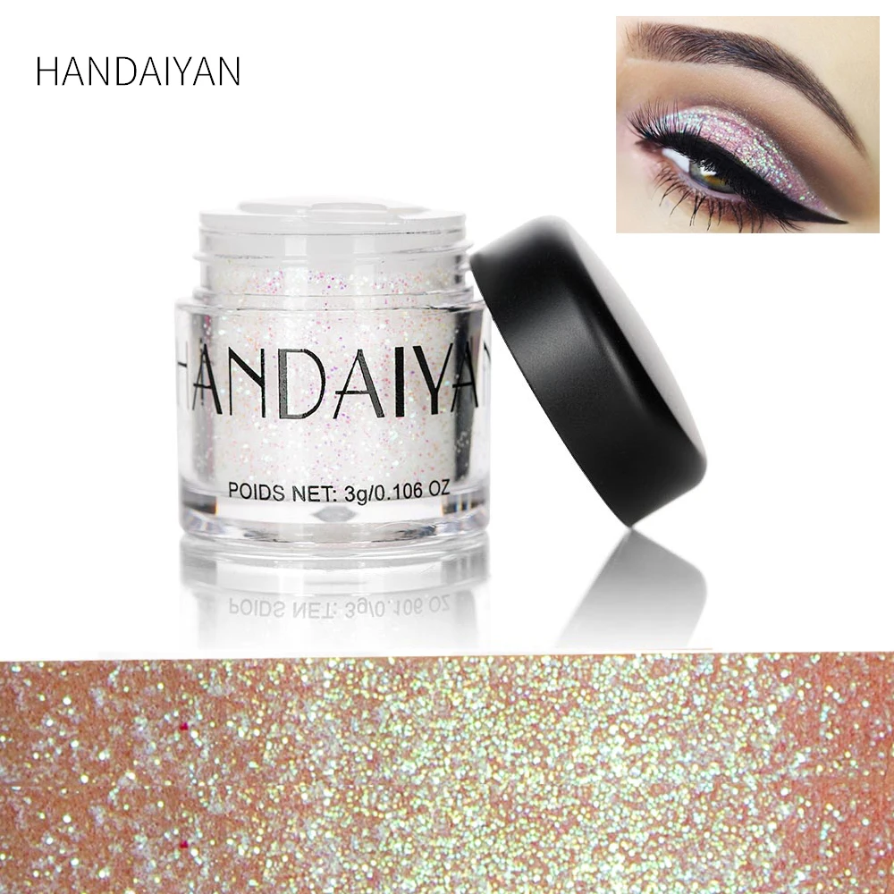 

Handaiyan Glitter Eyeshadow Face Diamonds Loose Glitter for Eyes Festival Holographic Sequins Eye Pigment Glitter Primer