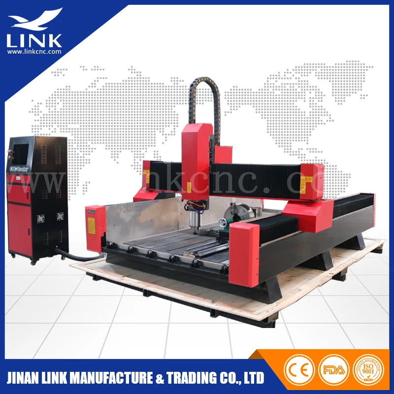 Best brand 5.5kw water cooling spindle cnc milling machine stone cnc