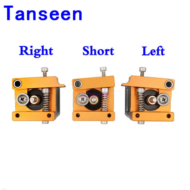 

MK8 Extruder Aluminum Alloy Block For Makerbot 1.75mm Filament 3D Printers Parts Extrusion Right Left Short Hand Part DIY Kit