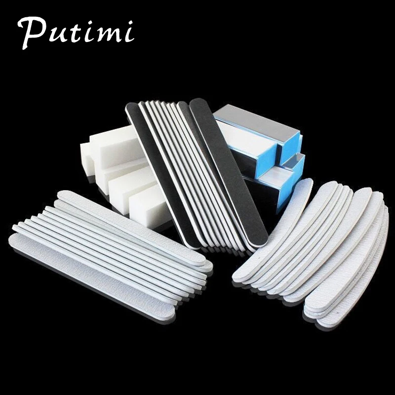 

Putimi 40pcs/lot Nail Buff Nail Files Tools for Manicure Set Grit Buffing Sanding UV Tools Nail Art Manicure Pedicure