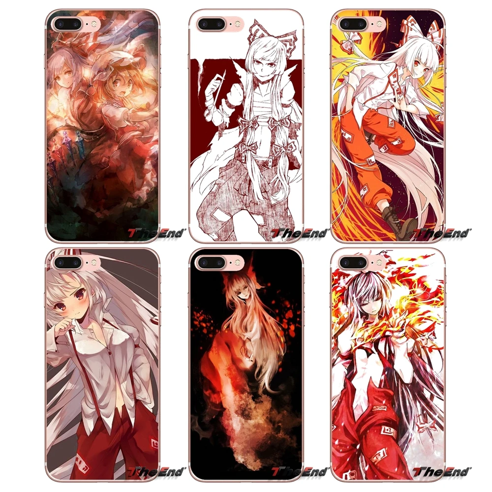 

For Xiaomi Redmi 4 3 3S Pro Mi3 Mi4 Mi4i Mi4C Mi5 Mi5S Mi Max Note 2 3 4 Anime Touhou Fujiwara No Mokou Print Case