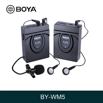 

BOYA UHF Wireless Lavalier Microphone Recorder System for Video Interview Broadcast Mic Canon Nikon DSLR Camera Sony Camcorder