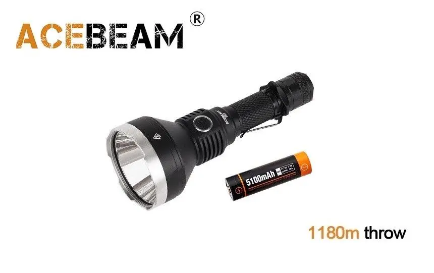 

vuan New AceBeam T27 Cree XHP35 HI 2500Lumens 5000K LED Tactical Flashlight ( 21700 )