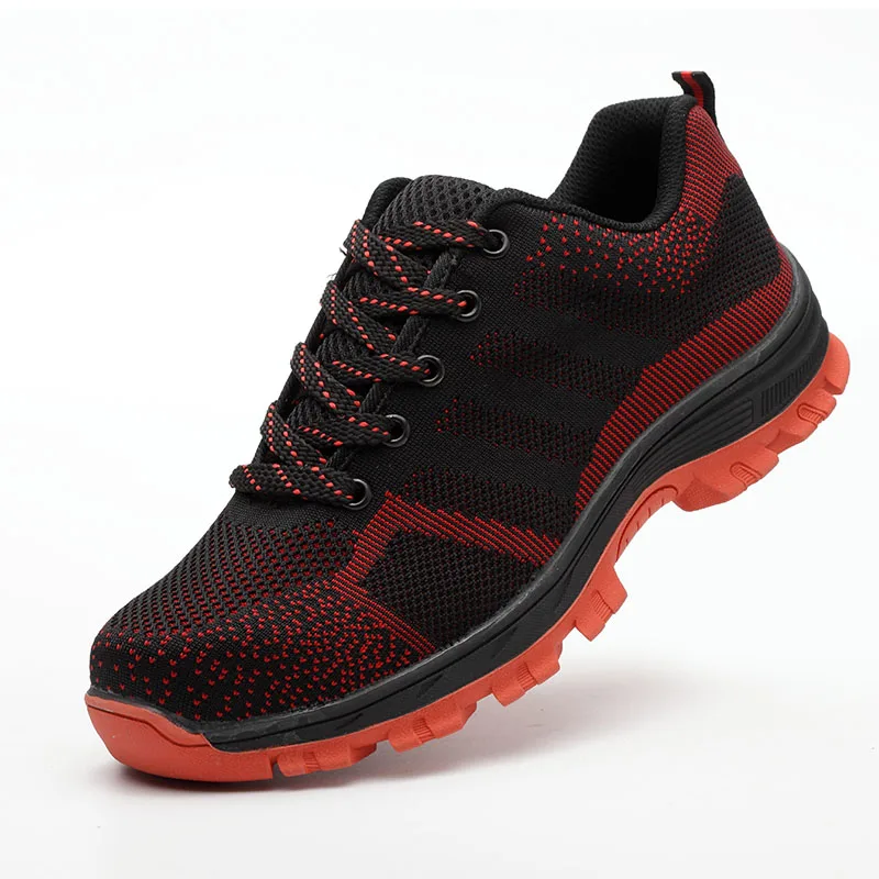 Men Outdoor Anti-slip Steel Puncture Proof Construction Boots Work Shoes men sneakers Men Breathable Steel Toe Cap Safety Shoes