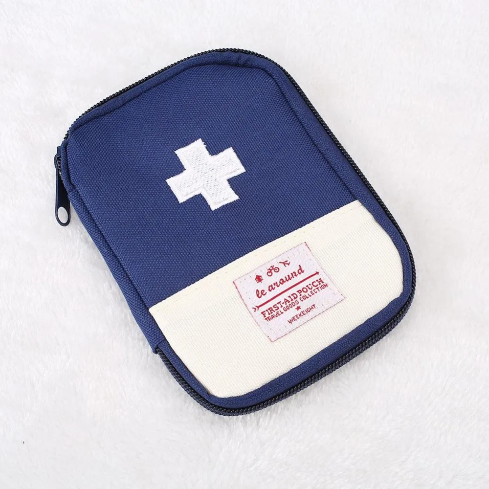 

Mini  First Aid Kit  Outdoor Travel Cosmetic Plasters Bandage Medical Storage Bag Kit Tool
