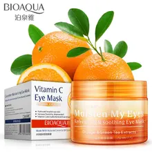 Увлажняющая маска для глаз BIOAQUA Orange, 36 шт./бутылка, Освежающая, Успокаивающая, питающая, увлажняющая, бережная, для ухода за кожей женщин