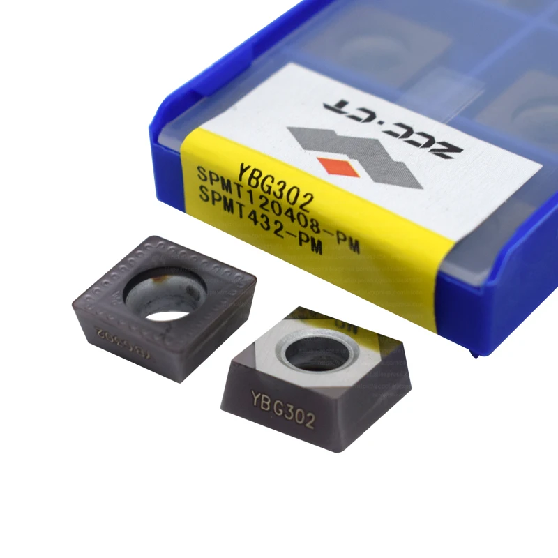 

10pcs ZCC-CT milling cutter SPMT120408-PM YBG302 cnc mills carbide tool SPMT120408 for steel and stainless steel SPMT