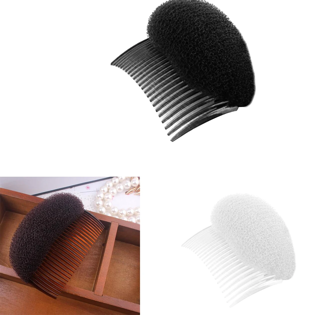 

Hair Styling Clip Flaxen Hair Puff paste Hair pad Hair Styling Clip Stick Bun Maker Braid for Women