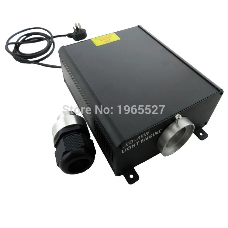 45 Вт DMX Оптическое волокно светодиодные двигатель с беспроводной пульт и DMX 512 сигнала