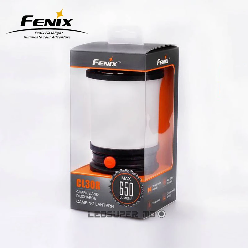  Original Fenix CL30R 650 Lumens Micro USB Portable Light Rechargeable Camping Lantern with 3* 18650