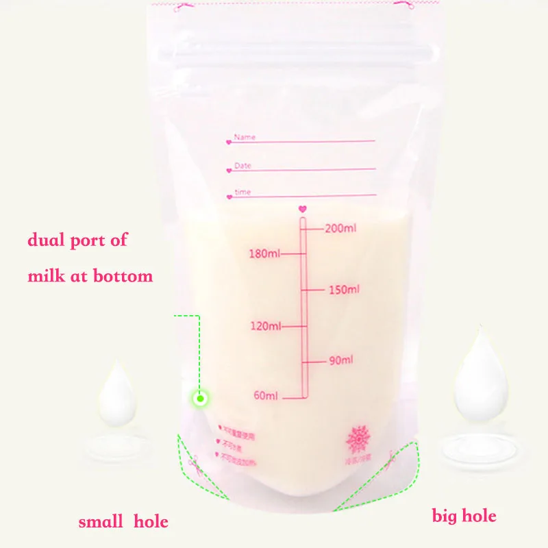 10 шт PBA бесплатный пакет для Хранения Детского Питания Пакет для хранения грудного молока 220 мл одноразовый практичный и удобный морозильник для грудного молока