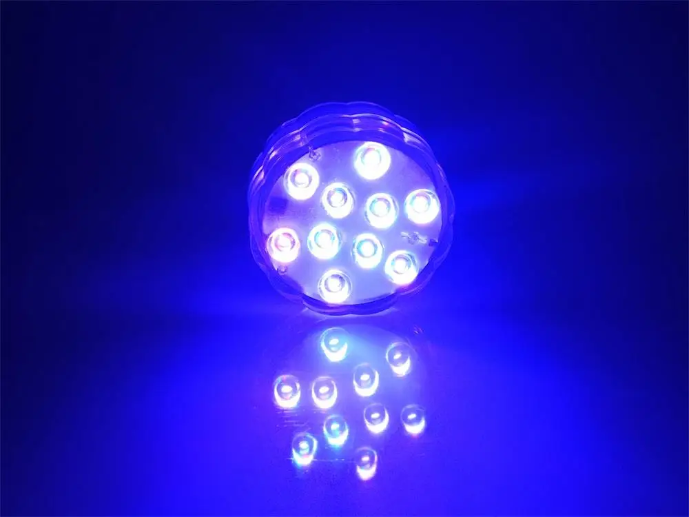 6 Led submersible led fishing light waterproof pond light clear underwater fishing led remote controller party decoration vase led