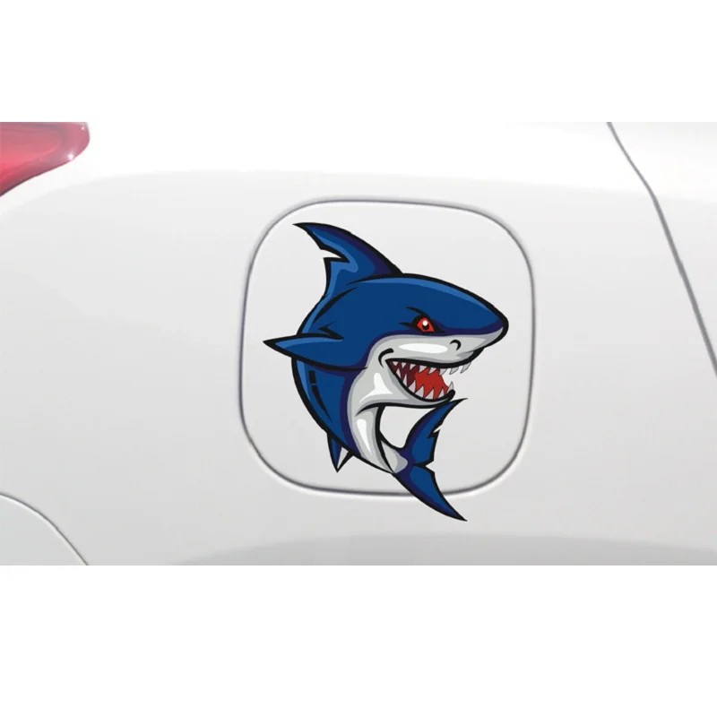 

1PC Shark Car Stickers Shark Mad Fish Fishing CarStyling Vinyl Decal for Truck Decor Car Door Body Car Accessories