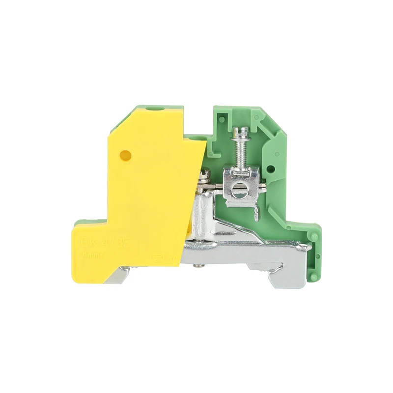

10Pcs EK-4/35 Instead of Weidmuller Connector Ground Screw Connection Din Rail Terminal Blocks EK4/35
