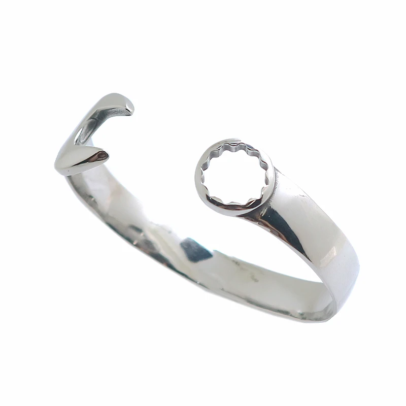 

316L Stainless Steel Cool Polishing Spanner Bangle