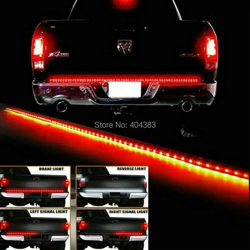 

Waterproof 60" Red/white Tailgate LED Strip Light Bar Truck Reverse Brake Turn Signal Tail for Honda Truck SUV 4x4 Dodge Ram
