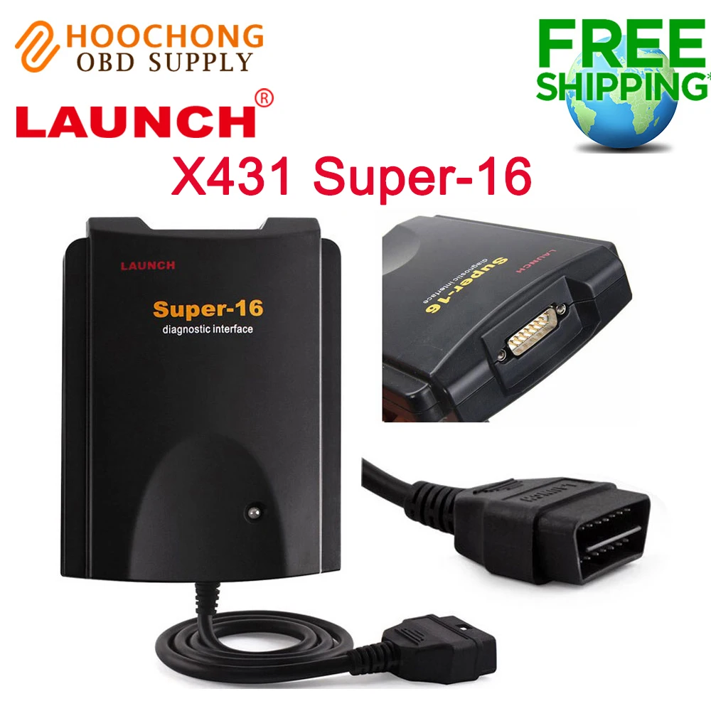 Новое поступление launch X431 Super16 супер-16 Диагностический интерфейс obd launch x431 СУПЕР 16